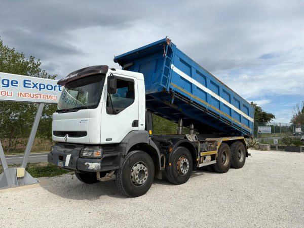 RENAULT KERAX DCI 420 ribaltabile trilaterale -  4 ASSI