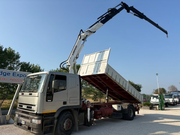 IVECO EUROTECH 190.30 ribaltabile con gru BONFIGLIOLI